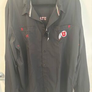 Under Armour Black Casual Button Down Shirt